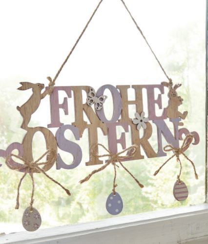 Holzhänger "Frohe Ostern"