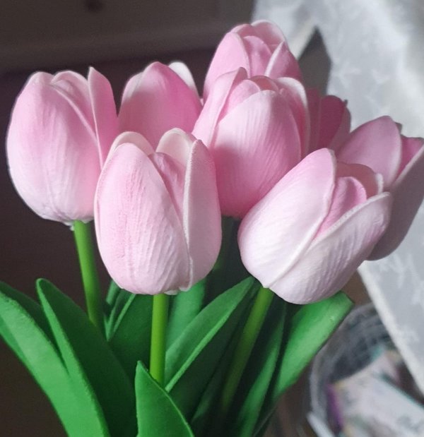 Kunstblume "Tulpe" pink
