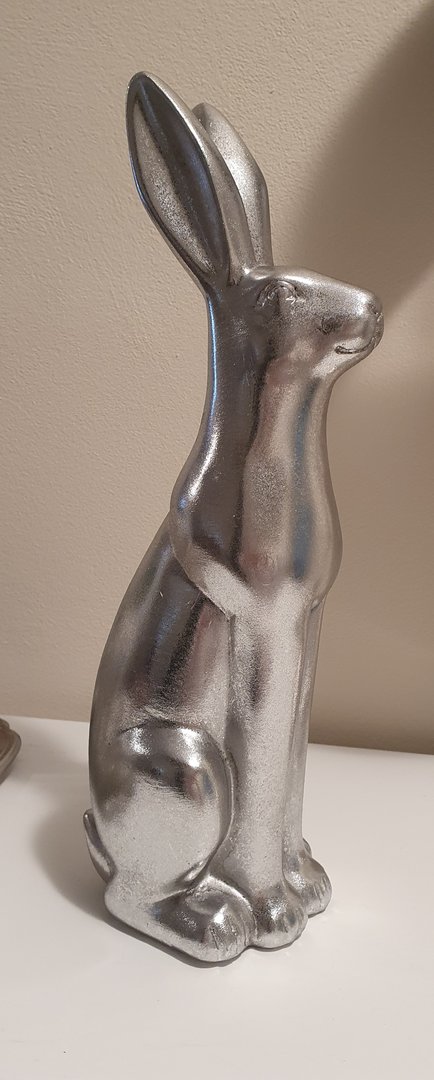 Hase silber  "Meister Lampe" groß