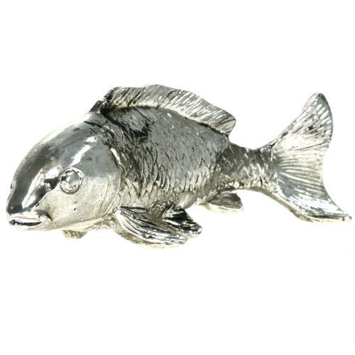 Deko-Fisch antik silber