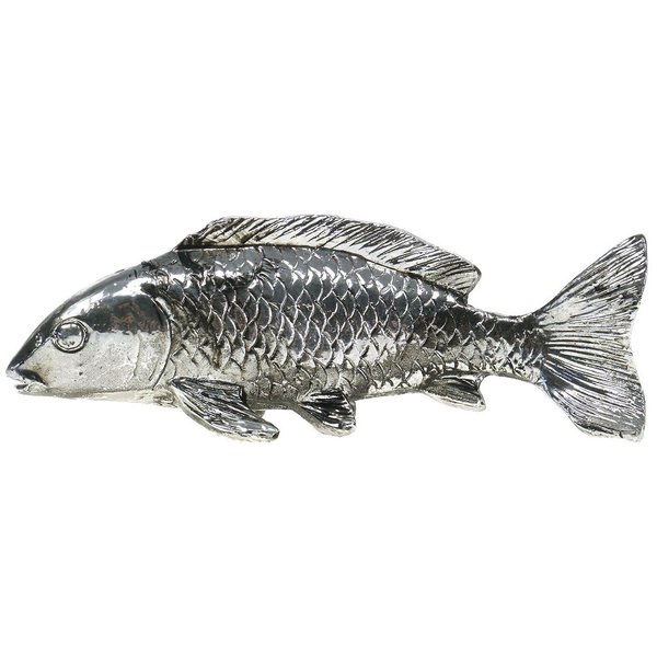 Deko-Fisch antik silber