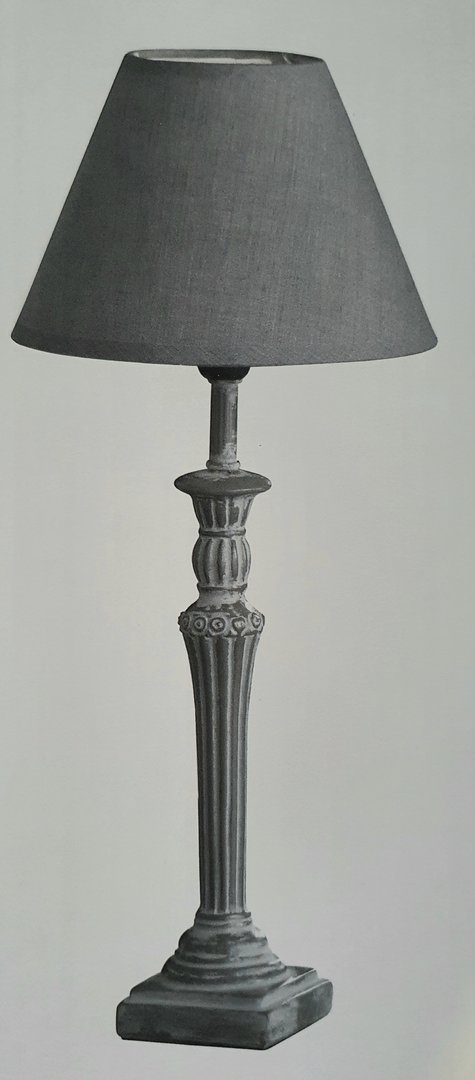 Tischlampe "vintage grey"