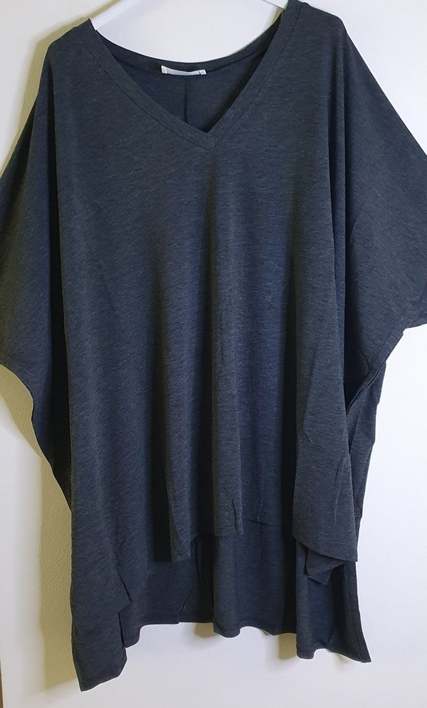 Poncho-Shirt "darkgrey" Größe S