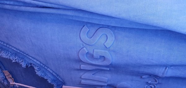 Langarm-Shirt "Lieblingsmensch"  Einheitsgröße 36-42 blau