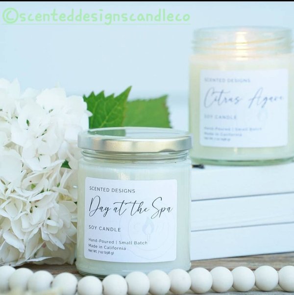 "Day at the Spa"  Soja-Kerze von " Scented Designs Candle Co"   198 g