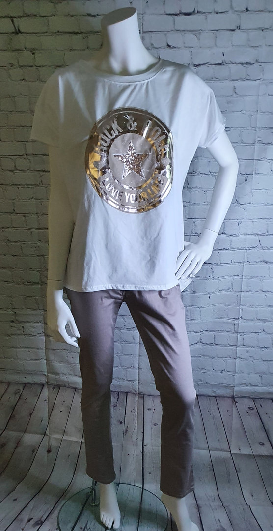 Shirt "Rock ´n Roll"  roségold   Einheitsgröße 36-42
